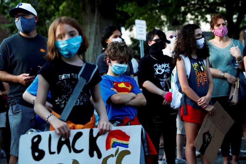 FILE PHOTO: Protests against the death in Minneapolis police custody of George Floyd in New York