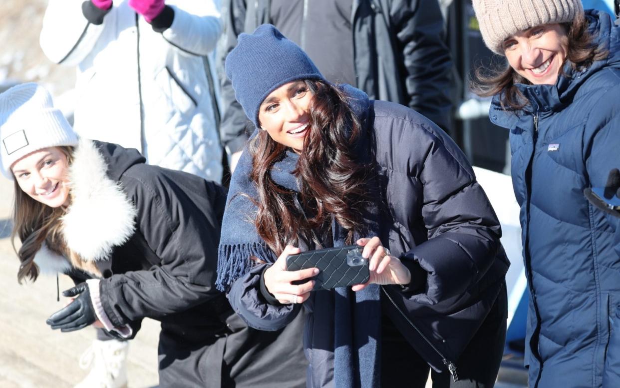 The Duchess of Sussex at the Invictus Games training in Whistler, Canada