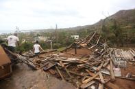 <p>Damaged buildings are seen in Punta Alegre, northern coast of Ciego de Avila province of Cuba after Hurricane Irma passed through the area on Sept. 11, 2017. (Photo: Yander Zamora/Anadolu Agency/Getty Images) </p>