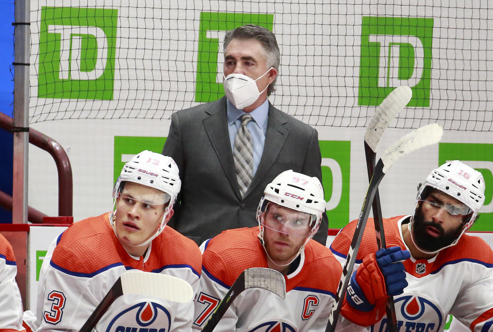 Dave Tippett was the Oilers' fall guy on Thursday but make no mistake, this mess falls completely on the shoulders of GM Ken Holland. (Getty)