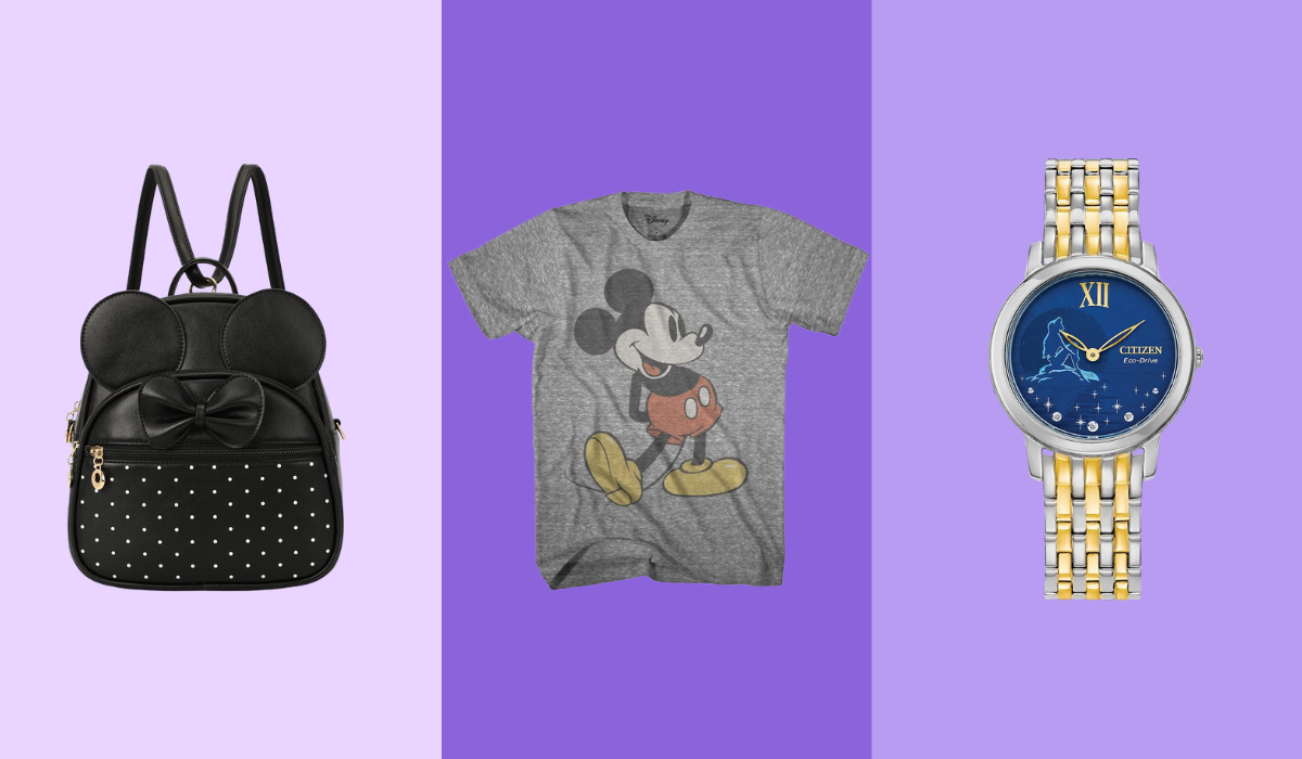 Now's the time to nab Disney gifts at a discount — from classic tees to upscale accessories. (Photo: Amazon)