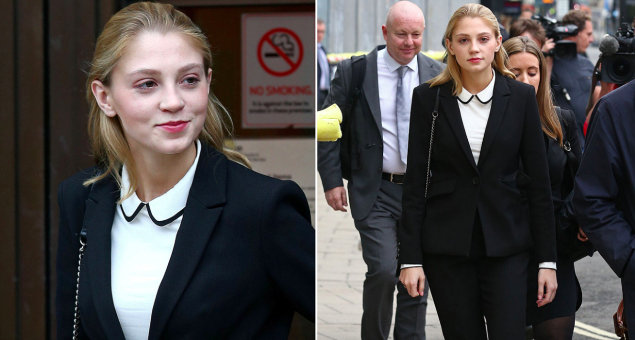 Lavinia Woodward, who was spared jail, despite admitting stabbing her boyfriend (SWNS)