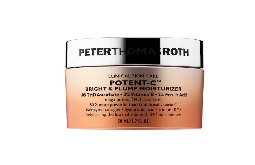 &ldquo;It&rsquo;s heavier than a serum and perfect for the colder months because it helps lock in moisture for hours,&rdquo; <a href="https://www.instagram.com/BeChicMag/">lifestyle and beauty expert Mercedes Sanchez</a> said of Peter Thomas Roth&rsquo;s Potent-C moisturizer. Sanchez, who says her skin is slightly sensitive, has been using the product for almost a year now, with a single jar lasting a minimum of seven months. She credits it with adding a subtle glow and helping with hyperpigmentation. The cream is packed with vitamins C and E, ferulic acid and collagen.  <br /><br /><strong><a href="https://go.skimresources.com?id=38395X987171&amp;xs=1&amp;xcust=expensiveskincare-KristenAiken-051221-&amp;url=https%3A%2F%2Fwww.sephora.com%2Fproduct%2Fpotent-c-bright-plump-moisturizer-P440317" target="_blank" rel="noopener noreferrer">Peter Thomas Roth Potent-C Vitamin C Bright &amp; Plump Moisturizer, $68</a></strong>