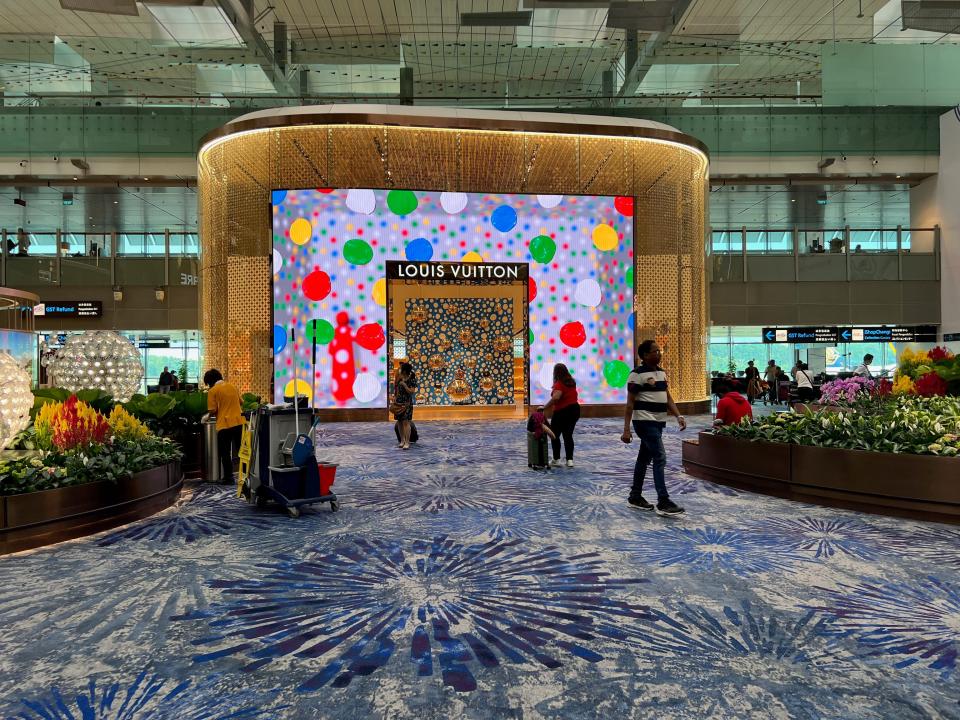 The Louis Vuitton store at Singapore's Changi International Airport.