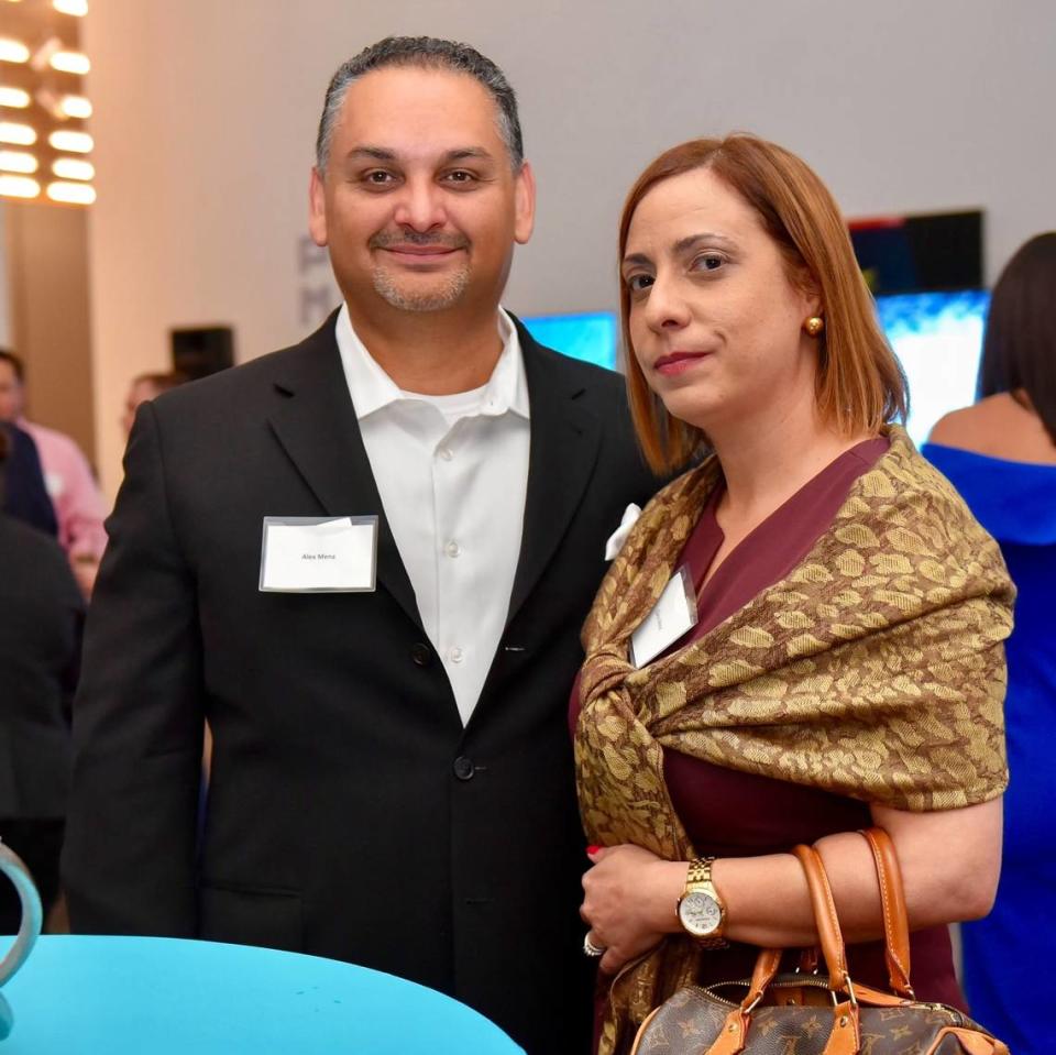 Alex and Elany Mena. Mena, the Miami Herald and el Nuevo Herald’s executive editor, credits his wife for her support. She’s “always been pushing me to really continue working hard and really reach for my goals and my dreams.”