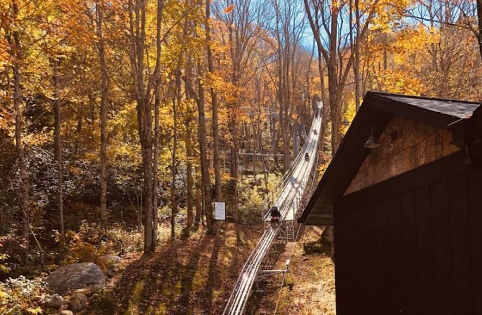 Take in the fall foliage from North Carolina’s first alpine coaster.