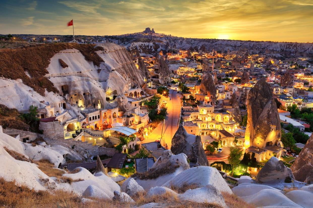 illuminated goreme vilage