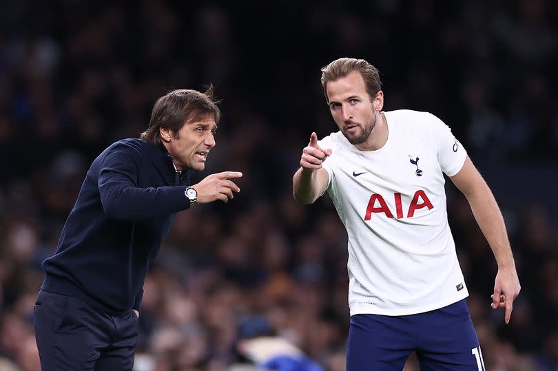 Antonio Conte and Harry Kane