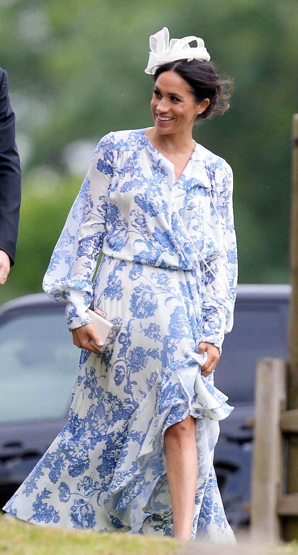 Meghan steps out at St. Mary's Church in Stoke Rochford, Lincolnshire (BAV/Geoff Robinson Photography)