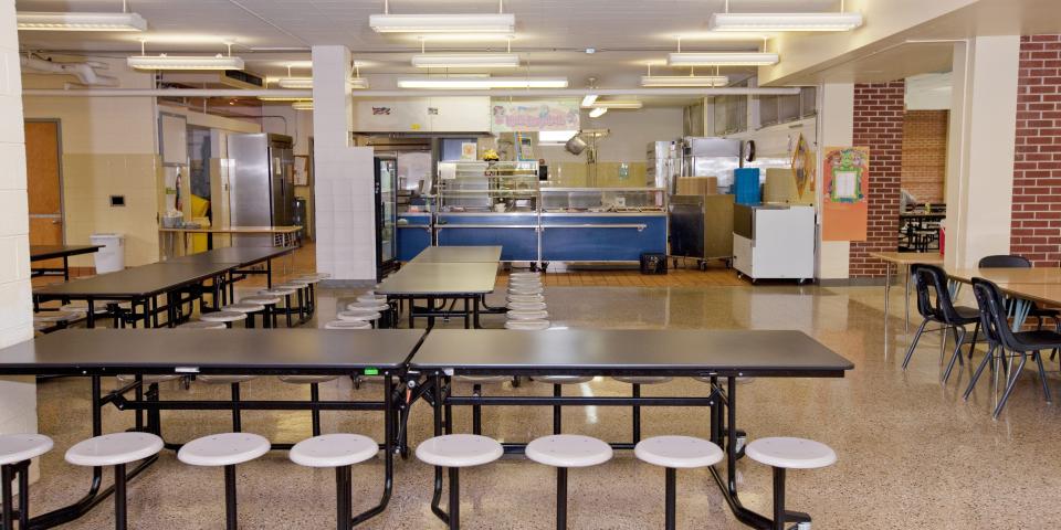 empty cafeteria