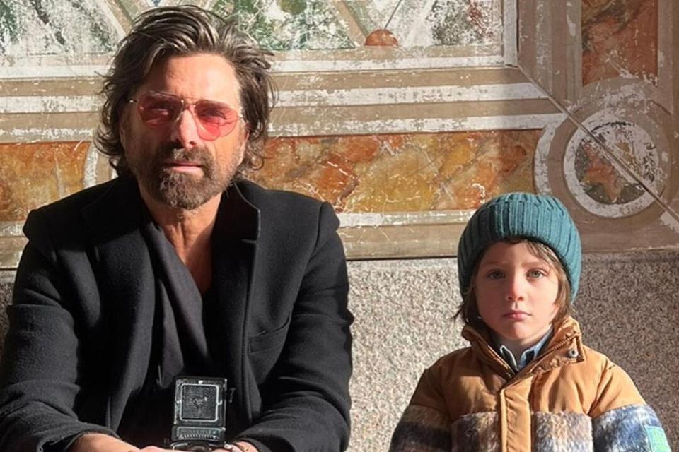 John Stamos and Son Billy Rock Stoic Poses in Photos from Their Trip to New York City