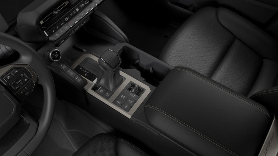 新一代Land Cruiser 250 Series越野控制相關介面設計在排檔桿周圍。(圖片來源/ Toyota)