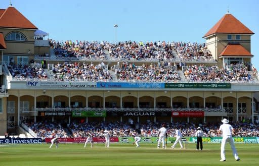 West Indies batsman Marlon Samuels during the first day of the second Test match against England at Trent Bridge on May 25. The West Indies lost the second Test against England, leaving them with a record of just two wins in their last 33 Tests