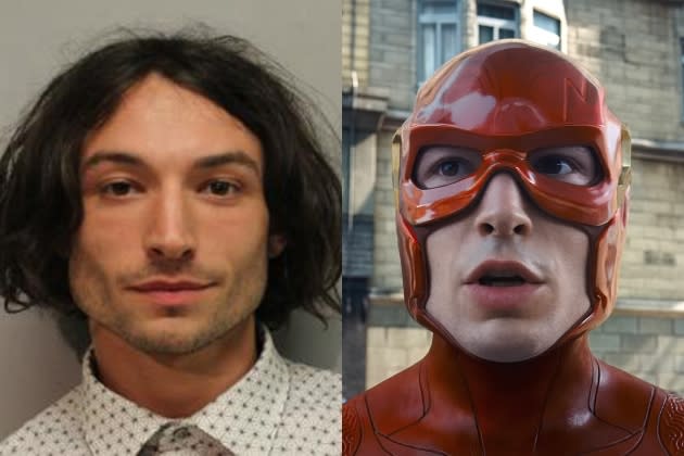 Ezra-Miller-Timeline - Credit: Hawaiʻi Police Department/Getty Images; Warner Bros/ Everett Collection