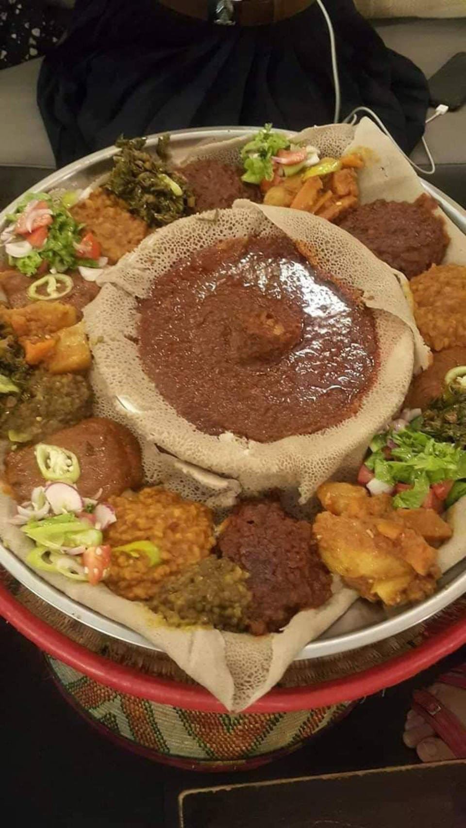 Ethiopian food made by Amina (Collect/PA Real Life)