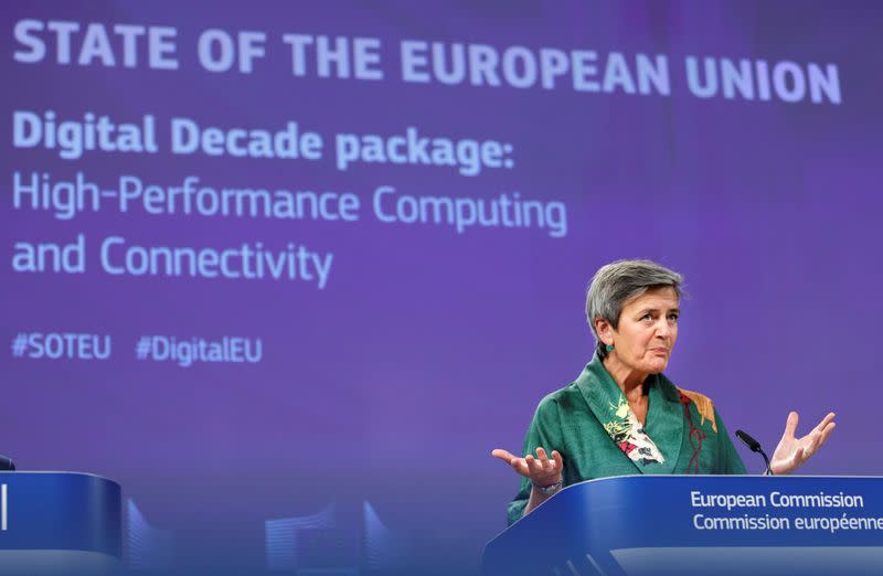 News conference on regulation on high performance computing and connectivity in Brussels