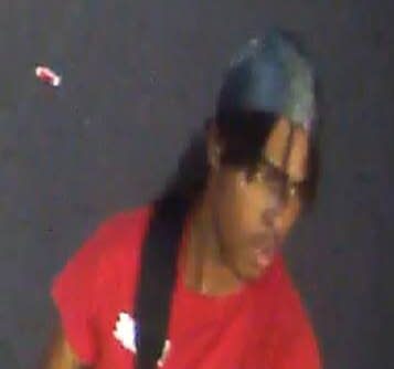 An image from video released by the Atlanta Police Department shows a person of interest in the shooting death of 8-year-old Secoriea Turner. She was fatally shot while riding in a car with her mother and another adult on July 4, 2020. Police are searching for at least two shooters believed to be responsible for her death.(Atlanta Police Department via AP)