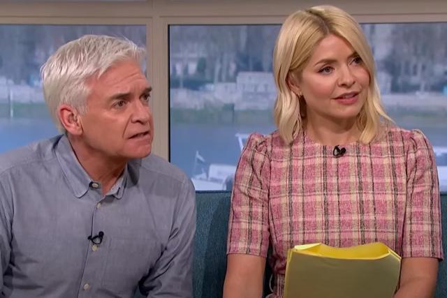 Phil and Holly were visibly shocked during the segment. (ITV)
