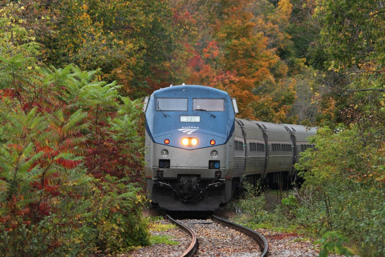 The Amtrak Ethan Allen Express in Vermont