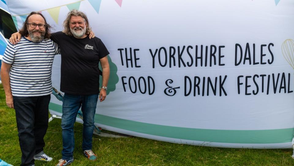 The Hairy Bikers Dave Myers and Si King at a previous festival (Yorkshire Dales Food and Drink Festival)