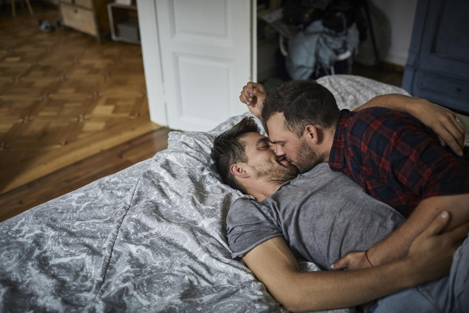 Therapist Emma K Harper says lack of touch can lead to increased anxiety or depression. (posed by models, Getty)