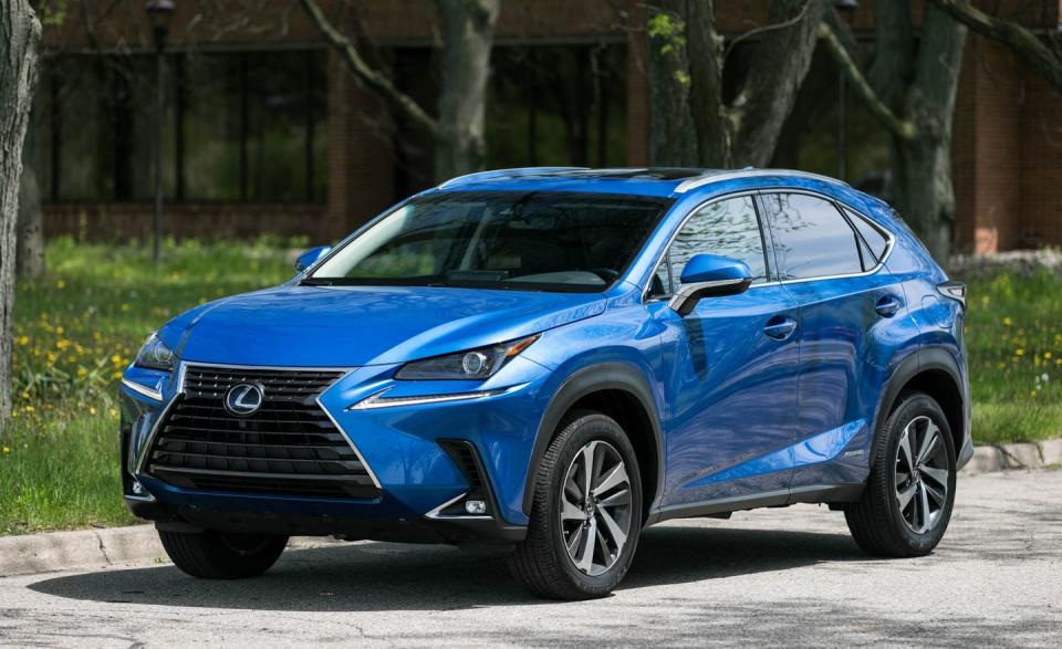 <p>A new <a href="https://www.caranddriver.com/lexus/nx" rel="nofollow noopener" target="_blank" data-ylk="slk:Lexus NX;elm:context_link;itc:0;sec:content-canvas" class="link ">Lexus NX</a> is in the works for this year, but for now, the <a href="https://www.caranddriver.com/lexus/nx-2021" rel="nofollow noopener" target="_blank" data-ylk="slk:current NX;elm:context_link;itc:0;sec:content-canvas" class="link ">current NX</a> comes with a slew of standard safety features. Every NX comes with automated emergency braking with pedestrian detection, lane-departure warning with lane-keeping assist, and adaptive cruise control. Not only did the NX receive a Top Safety Pick+ award from the IIHS, it's also been given a five-star rating from NHTSA. Across all six IIHS crash tests, the NX returned Good ratings. A Superior rating was awarded for both vehicle-to-vehicle and vehicle-to-pedestrian crash prevention systems, and the NX avoided impact with the crossing child and crossing adult dummies in those four tests. </p><p><a class="link " href="https://www.caranddriver.com/lexus/nx" rel="nofollow noopener" target="_blank" data-ylk="slk:MORE NX INFO;elm:context_link;itc:0;sec:content-canvas">MORE NX INFO</a></p>