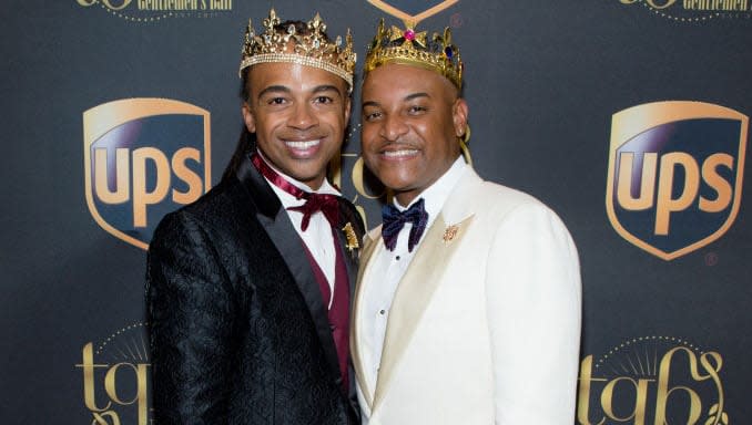 Bishop O.C. Allen and Rashad Burgess, Bishop Oliver Clyde Allen III and Rashad Burgess wedding, LGBTQ+ wedding theGrio.com