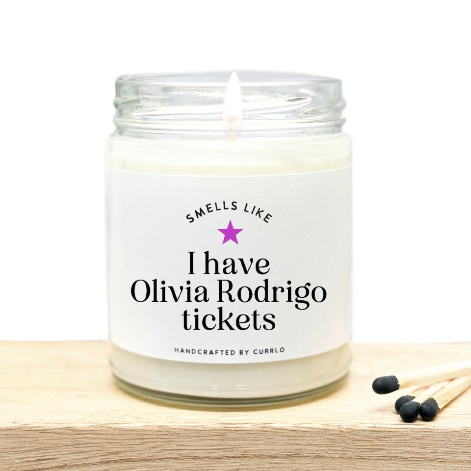 Olivia Rodrigo Candle Etsy