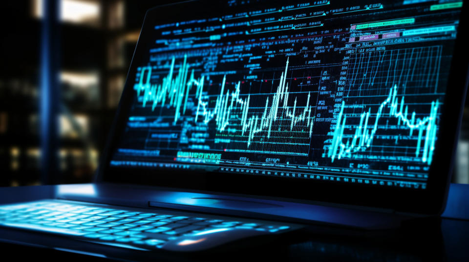 A close-up look at a computer screen displaying genomic analysis results.