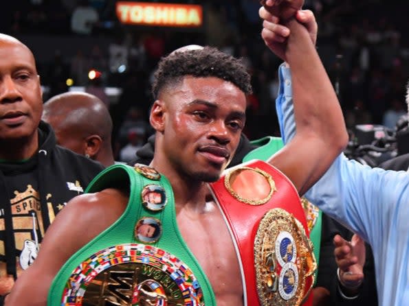 Errol Spence Jr is back in the ring this weekend (Getty)