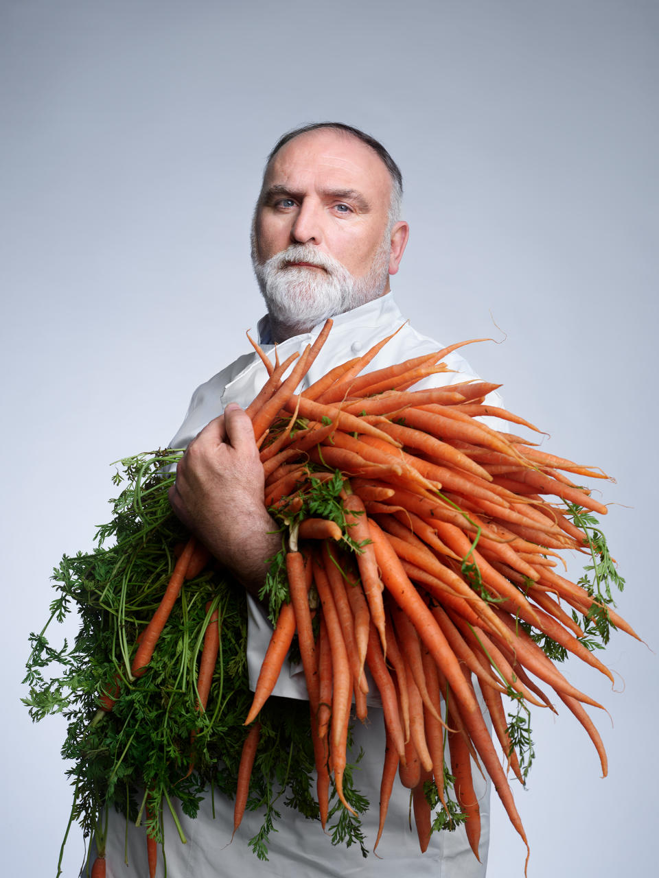 <strong>José Andrés</strong>. "<a href="https://time.com/collection/apart-not-alone/5809169/jose-andres-coronavirus-food/" rel="nofollow noopener" target="_blank" data-ylk="slk:Chef on a Mission;elm:context_link;itc:0;sec:content-canvas" class="link ">Chef on a Mission</a>," April 6-13 issue.<span class="copyright">Martin Schoeller for TIME</span>