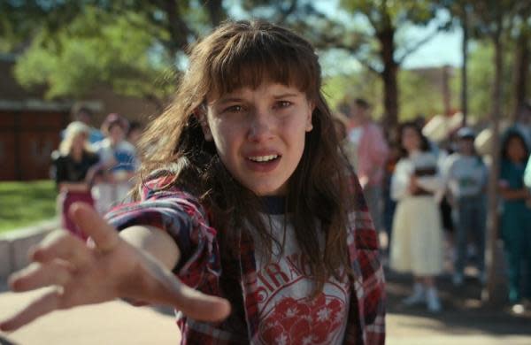 Millie Bobby Brown como Eleven en Stranger Things (Créditos: Netflix)