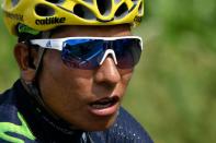 Colombia's Nairo Quintana rides during the last stage of the Tour de France on July 24, 2016