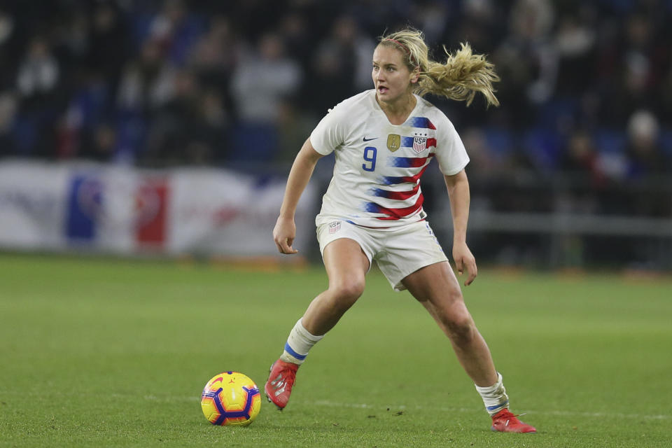 Midfielder Lindsey Horan could establish herself as one of women's soccer's true superstars this summer in France. (Photo: Associated Press)