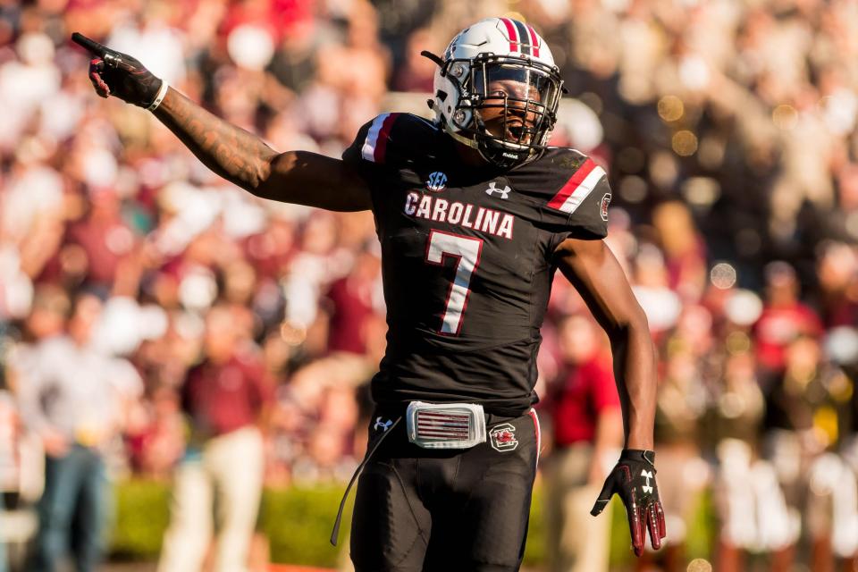 South Carolina defensive back Jaycee Horn (7) and the Gamecocks face Ole Miss, which leads the SEC in passing offense at 349.5 yards per game.