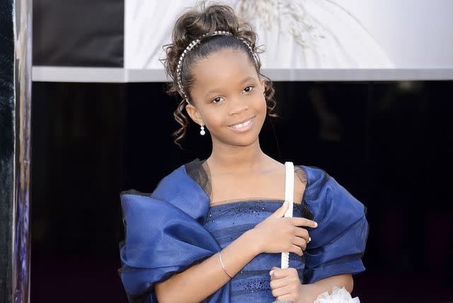 <p>Jason Merritt/Getty Images</p> Quvenzhané Wallis at the 2013 Academy Awards