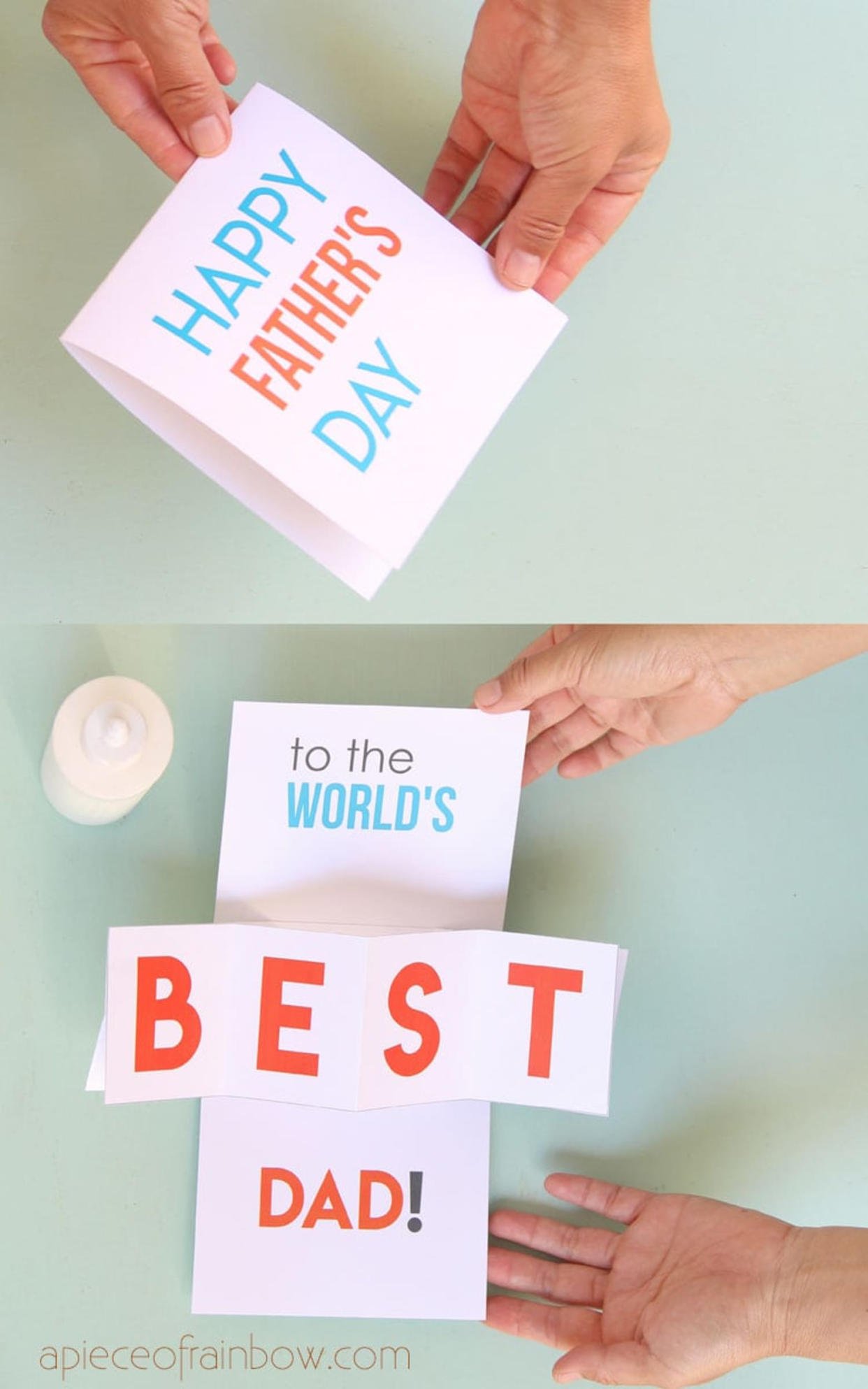 pop up fathers day card  (A Piece of Rainbow)