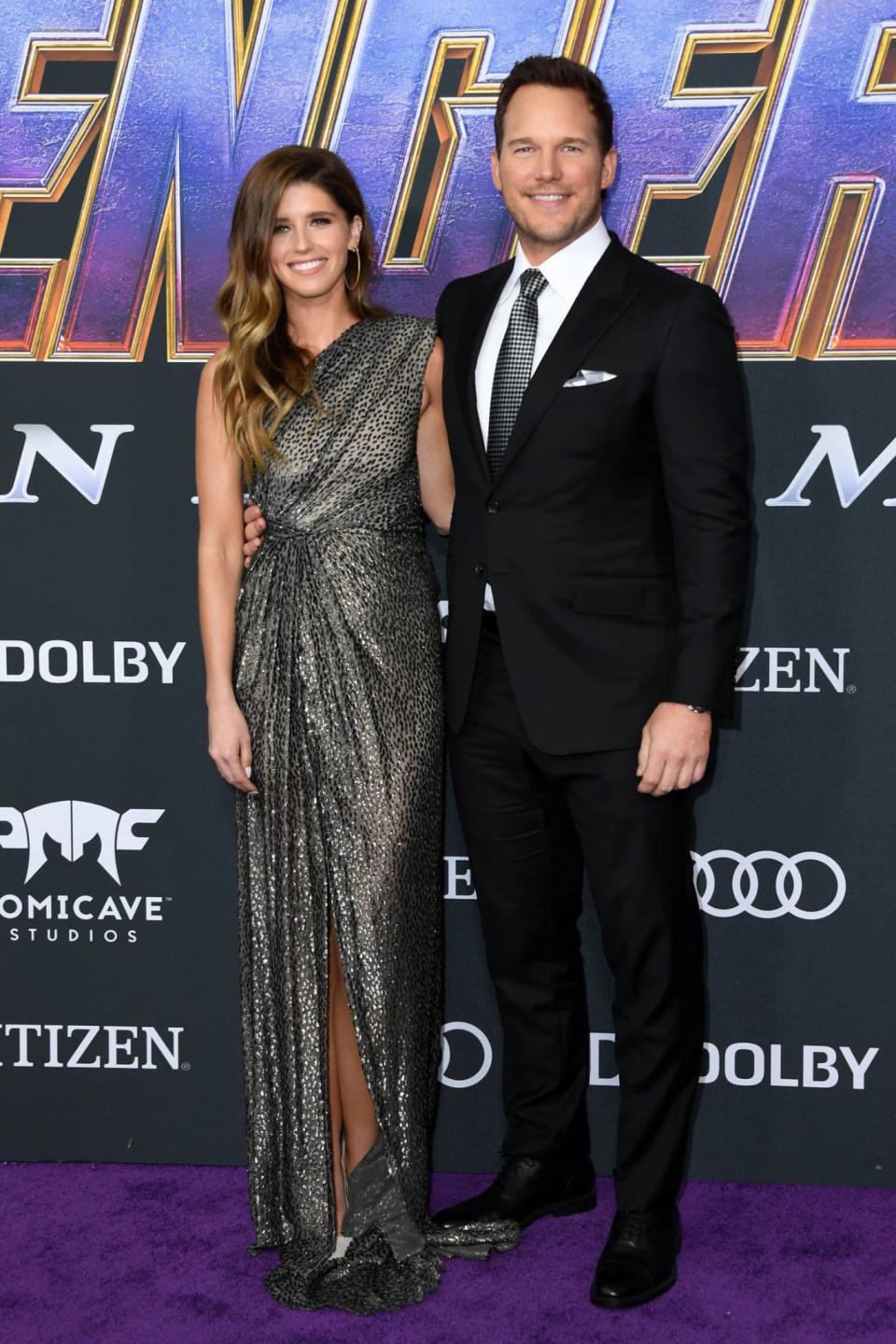  Chris Pratt et Katherine Schwarzenegger - VALERIE MACON - AFP