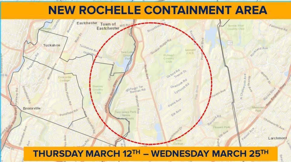 Erin Harrrell Riley learned her quiet residential street was within the coronavirus containment zone after Gov. Andrew Cuomo's press conference Tuesday night. (Photo: HuffPost US)