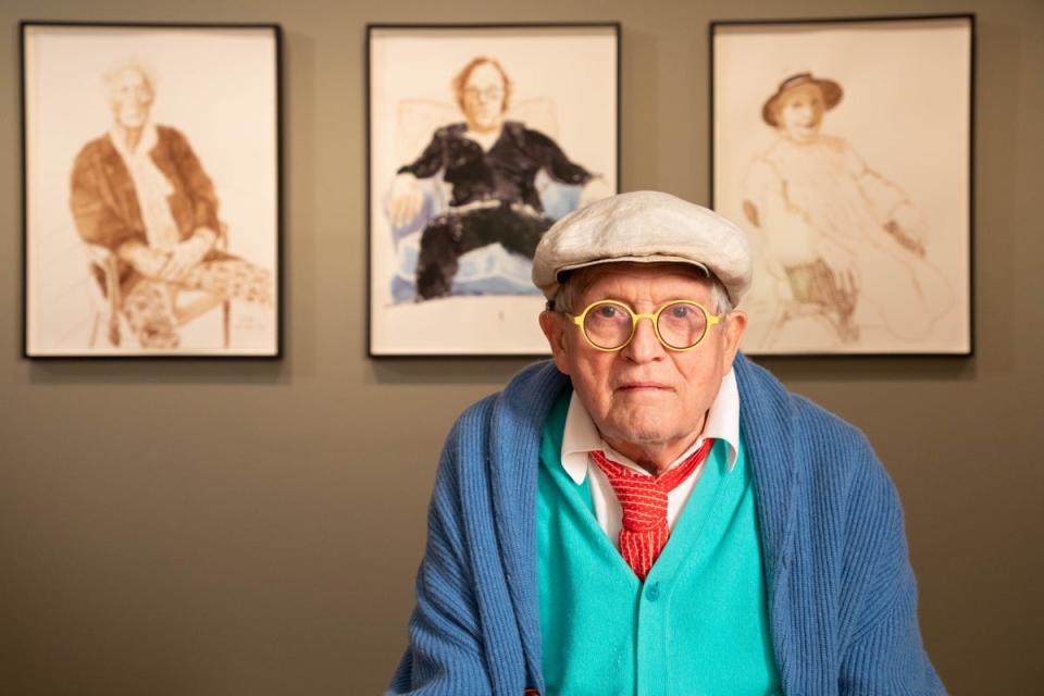 Artworks by David Hockney are to go on sale in a dedicated auction in London in September (David Parry/PA) (PA Media)