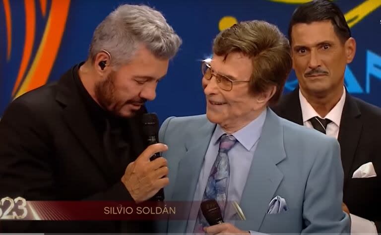 Silvio Soldán, junto a Marcelo Tinelli