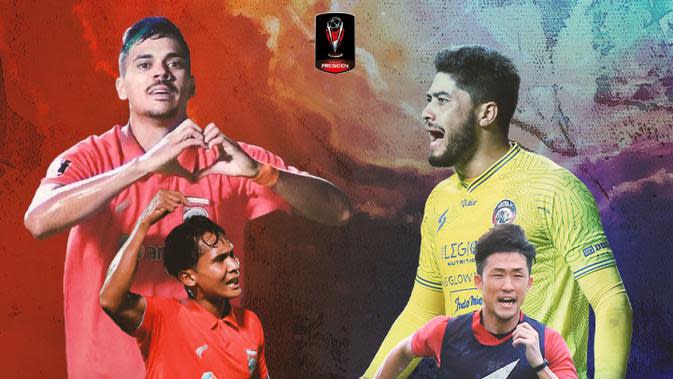 <p>Piala Presiden 2022 - Duel Antarlini - Borneo FC Vs Arema FC (Bola.com/Adreanus Titus)</p>