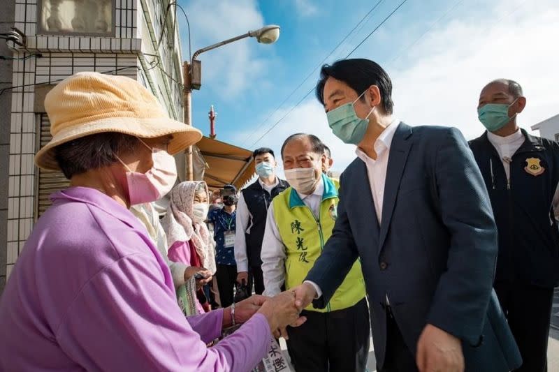 ▲賴清德抵達澎湖，力拚助陣陳光復重返澎湖縣政府。（圖／翻攝自賴清德臉書）