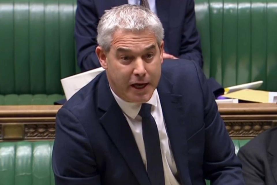 Stephen Barclay speaking as he opens the debate on the European Union Withdrawal Agreement Bill (AFP via Getty Images)