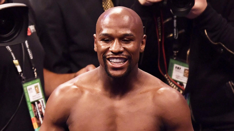 Floyd Mayweather has ranked himself as the greatest boxer of all time. (Getty Images)