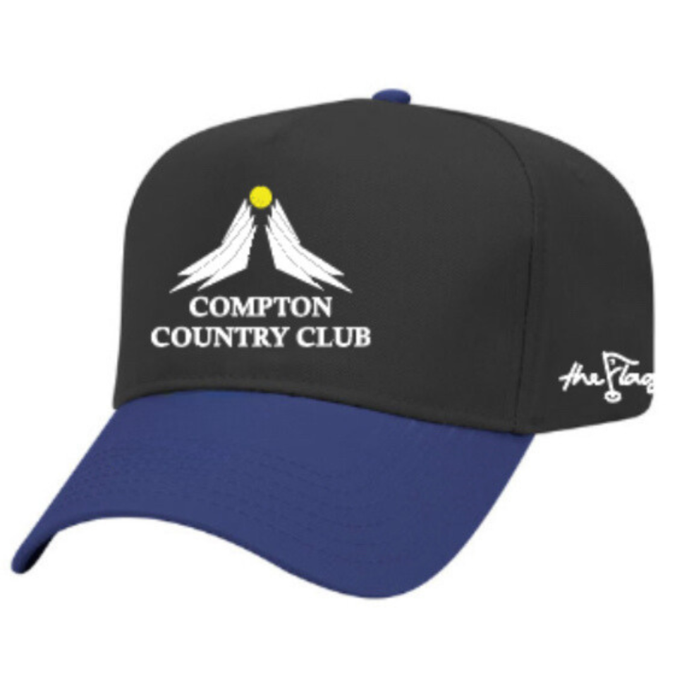 <p><a href="https://comptoncc.com/products/black-and-blue-supporter-hat" rel="nofollow noopener" target="_blank" data-ylk="slk:Shop Now;elm:context_link;itc:0;sec:content-canvas" class="link ">Shop Now</a></p><p>“The OG” Compton Country Club Snap Back Hat</p><p>comptoncc.com</p><p>$42.00</p>