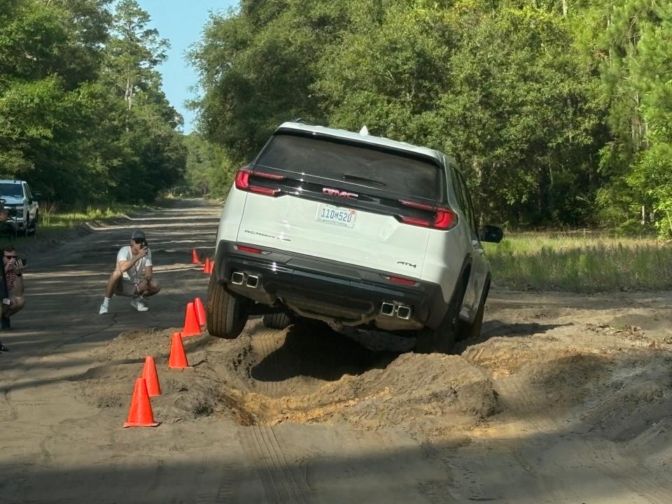 The 2024 GMC Acadia AT4 offers more off-road capability than most family-hauling SUVs.