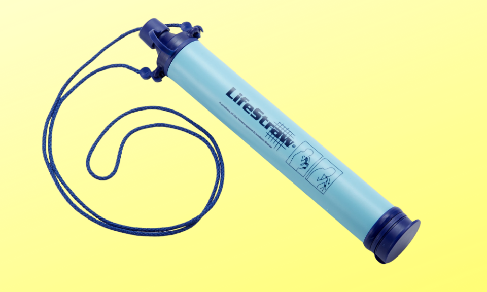 Filtro personal de bolsillo LifeStraw. Foto: amazon.com