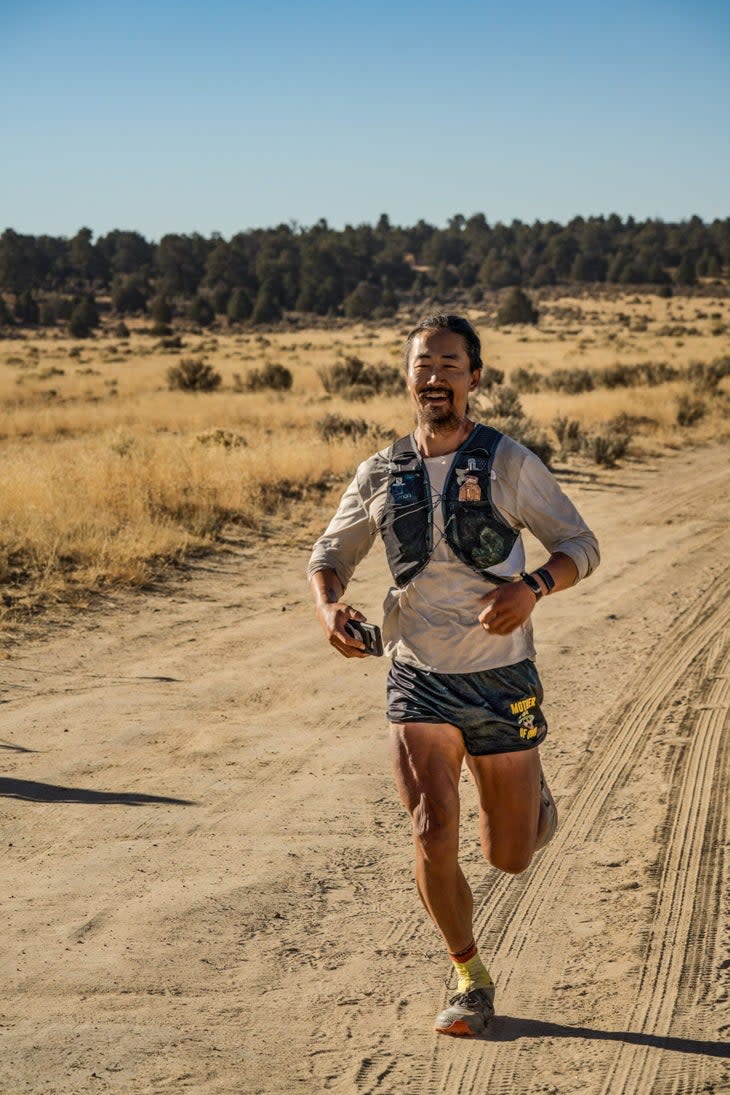 <span class="article__caption">Jones en route to winning the Deadman Ultramarathon, his first ultra race.</span> (Photo: Jack Jones)