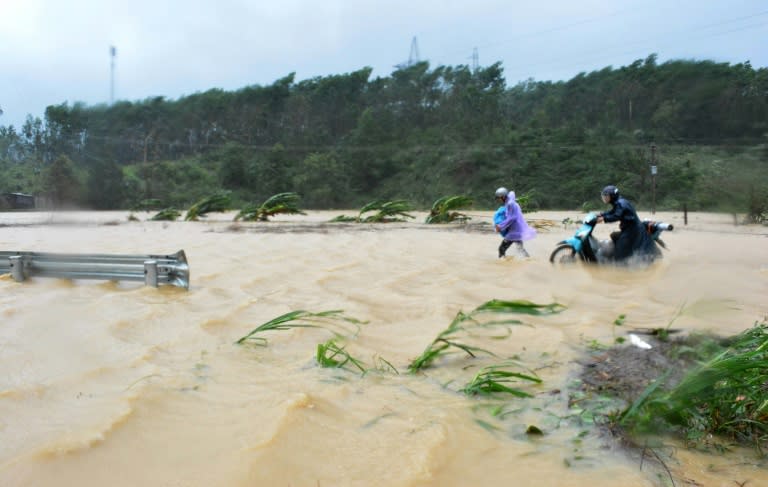 More than 40,000 homes were destroyed as heavy rains and 130 km/h (80 mph) winds tore through the region, leaving 27 dead and 22 missing, according to Vietnam's disaster management office